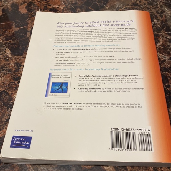 Anatomy & Physiology Coloring Workbook: A Complete Study Guide (7th Edition) - Picture 2 of 13